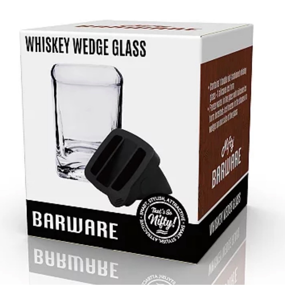 NWT Nifty Whiskey Wedge whiskey glass